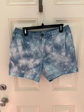 Chubbies 5.5 The Excursions Shorts Blue Tie Dye Size XL